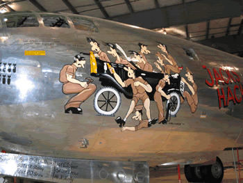 Nose art on the B-29
